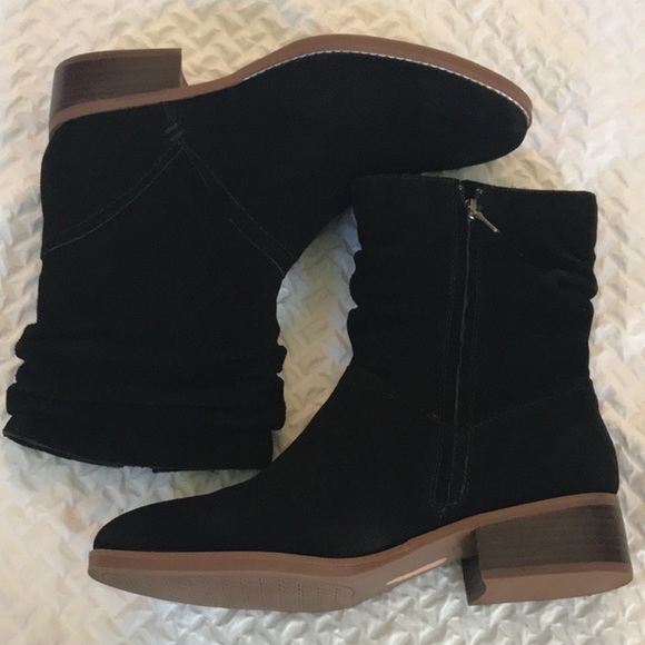 8.5 EUC Blk Lucca suede boots - Picture 2 of 12